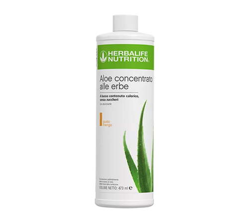 Aloe Concentrato alle Erbe Herbalife Mango, flacone italiano da 473 ml