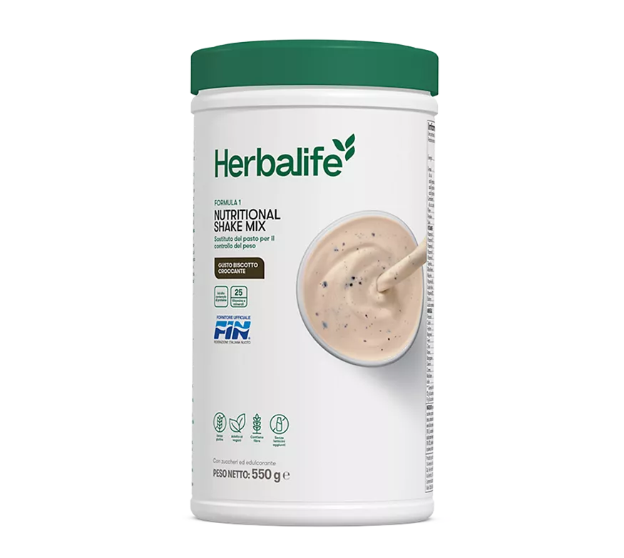 Formula 1 Herbalife gusto Biscotto Croccante 550 g, confezione ufficiale italiana