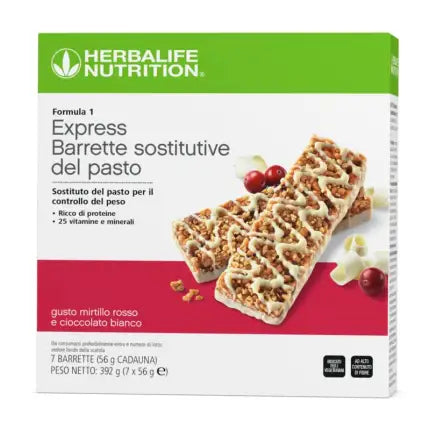 Formula 1 Express Herbalife Mirtillo rosso e Cioccolato bianco – confezione