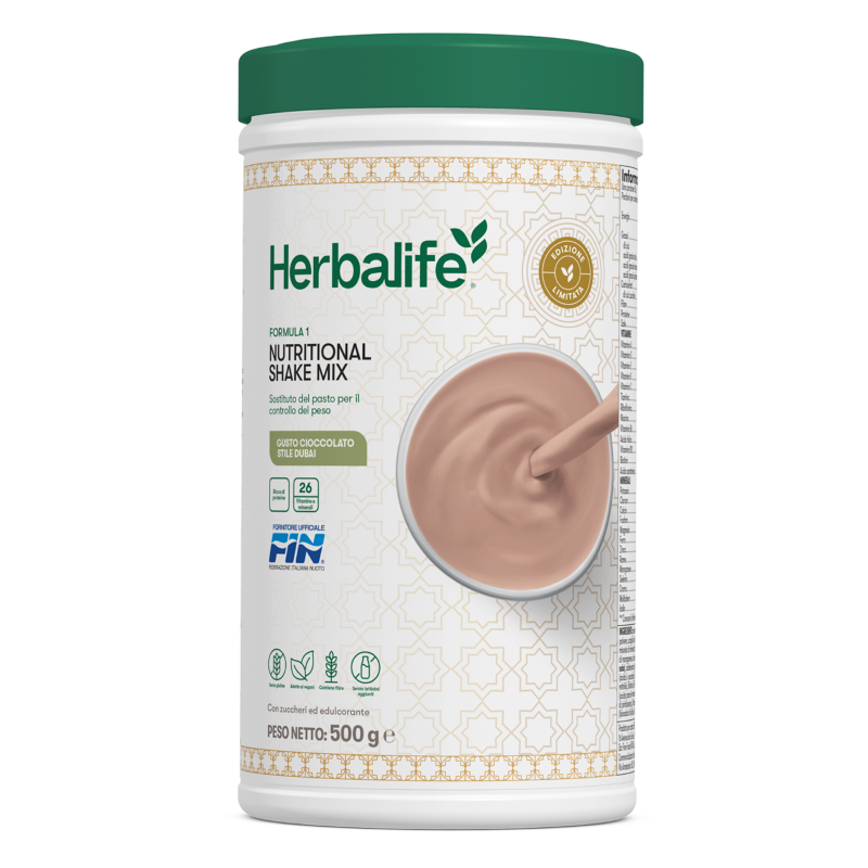 Formula 1 Herbalife gusto Cioccolato stile Dubai 500 g, confezione italiana