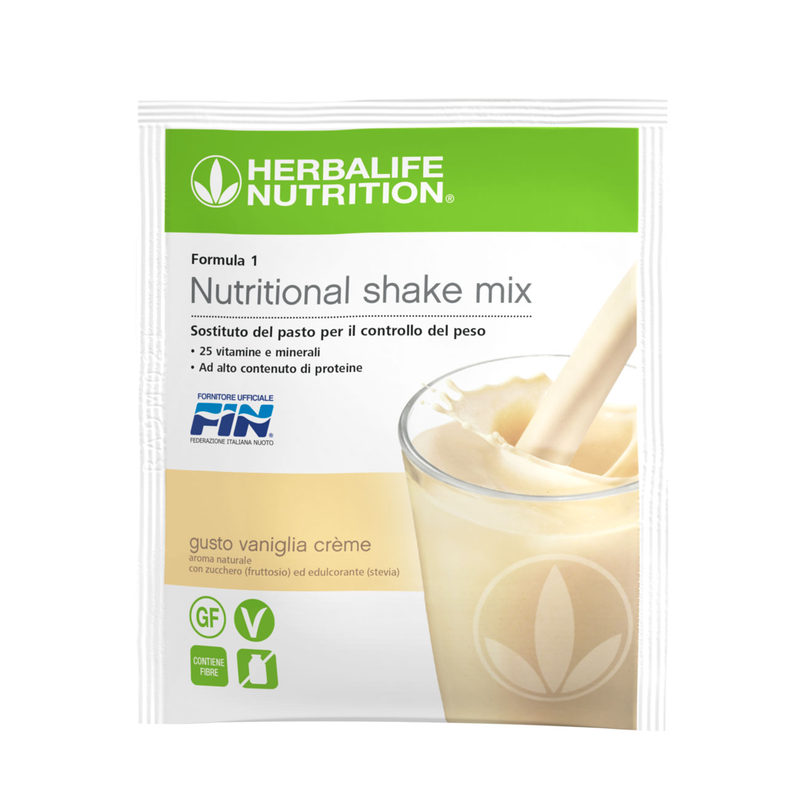 Formula 1 Herbalife Vaniglia Crème 7 bustine, confezione italiana