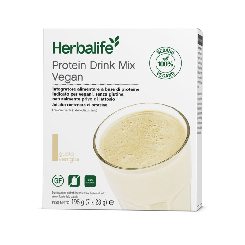 Protein Drink Mix Vegan Herbalife in bustine, confezione italiana