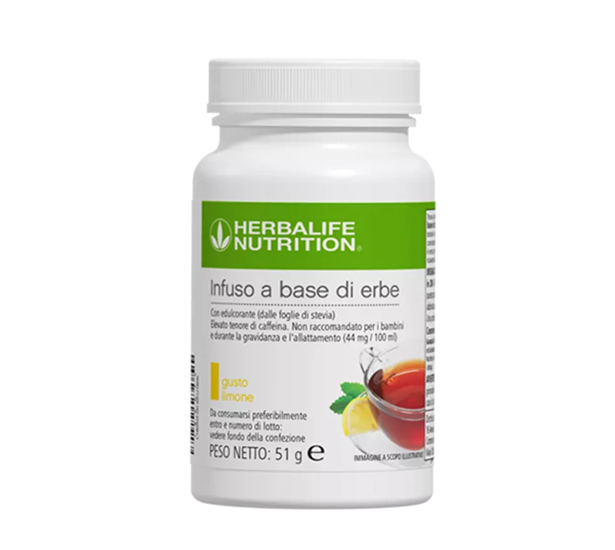 Infuso a Base di Erbe Herbalife gusto Limone, confezione italiana da 51 g