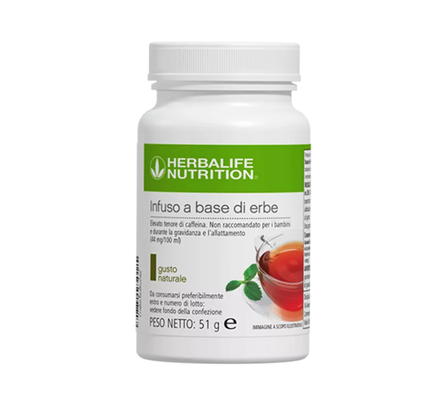 Infuso a Base di Erbe Herbalife gusto Naturale, confezione italiana da 51 g