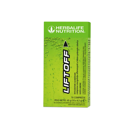 Liftoff Herbalife gusto Limone, confezione italiana da 10 compresse effervescenti